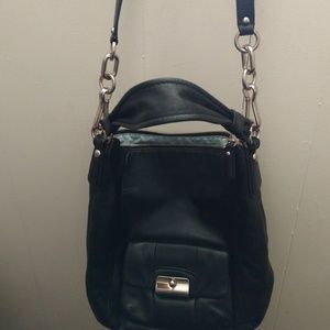 Black leather Coach bag